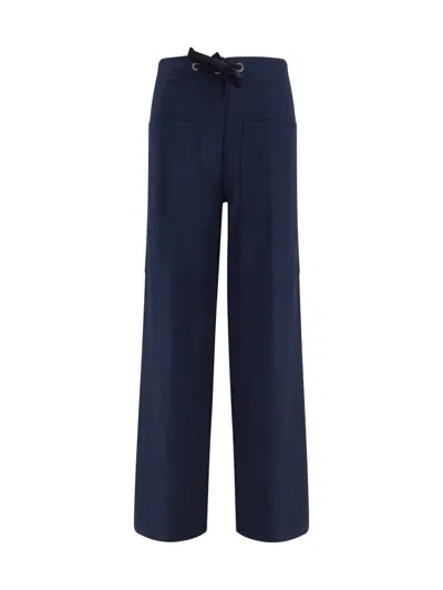 Forte Forte Drawstring Cotton Bull Trousers In Blue