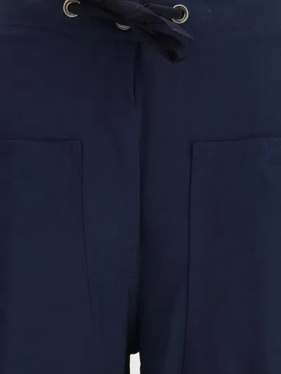 Forte Forte Drawstring Cotton Bull Trousers In Blue