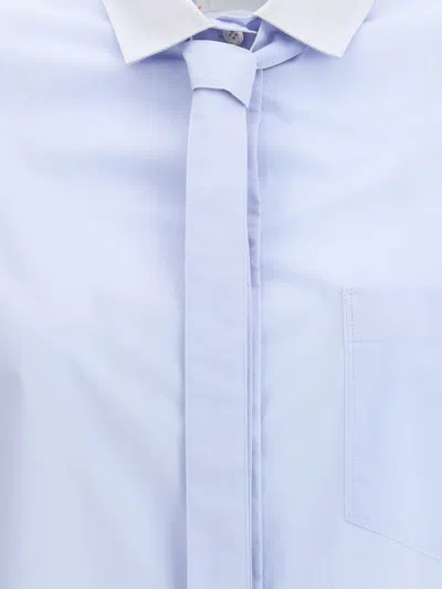 Forte Forte Oversized Cotton Poplin Shirt In Blue