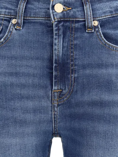 7 For All Mankind Relaxed Skinny Jeans In Blue