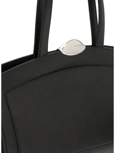 Benedetta Bruzziches Womens Nightly Serena Leather Shoulder Bag In Black