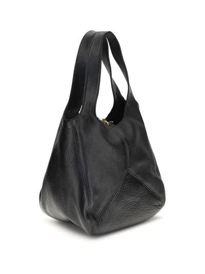 Chloé Balloon Small Grained Leather Bag In Black