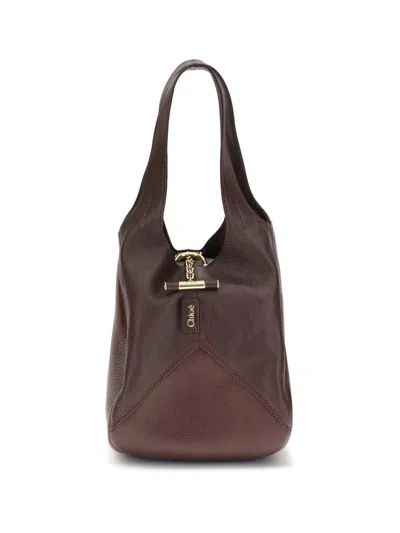 Chloé Small Balloon Shoulder Bag In Brown