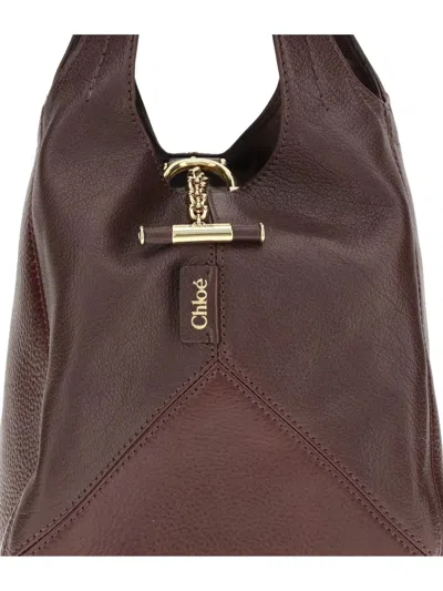 Chloé Small Balloon Shoulder Bag In Brown