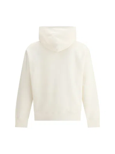 Moncler Grenoble Logoed Cotton Hooded Sweatshirt In White