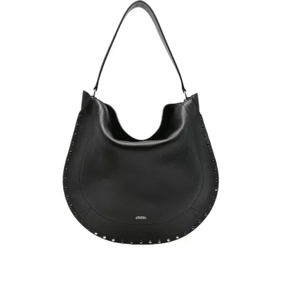 Isabel Marant Oskan Shoulder Bag In Black