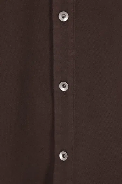 Rick Owens Drkshdw Darkshadow Jumbo Overshirt In Brown