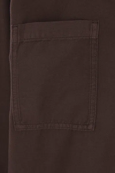 Rick Owens Drkshdw Darkshadow Jumbo Overshirt In Brown
