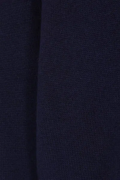 Brunello Cucinelli Cashmere Crew Neck Sweater With Ribbed Finish In Blue