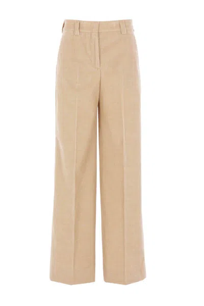 Incotex Corduroy Trousers In White