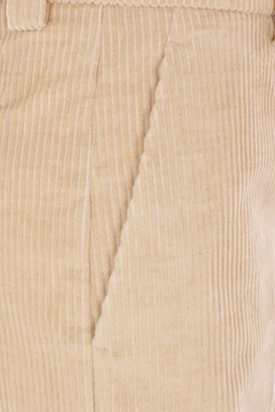 Incotex Corduroy Trousers In White