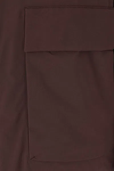 Laminar Hooded Down Jacket In Brown