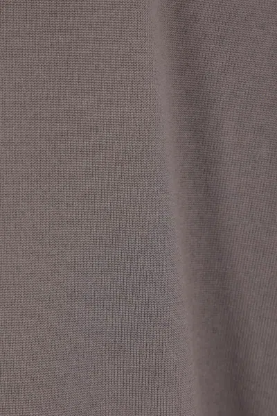 Lardini Long-sleeve Polo Shirt With Classic Collar In Gray