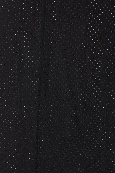 Self-portrait Rhinestone-embellished Maxi Dress In Black
