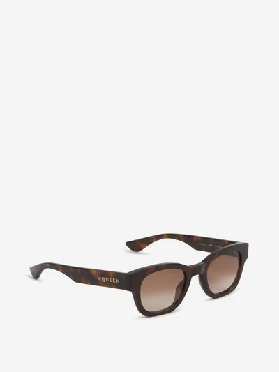 Alexander Mcqueen Eyewear Square Frame Sunglasses In Brown