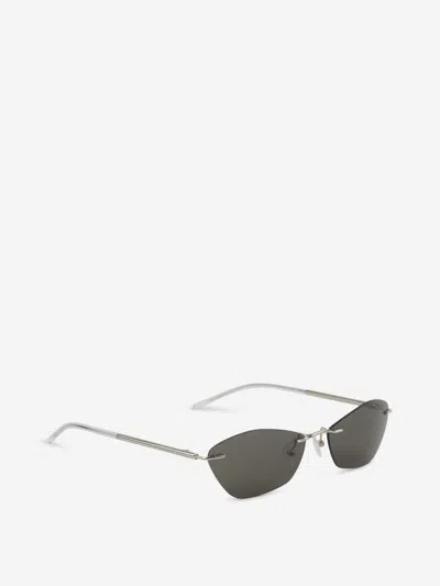 Alexander Mcqueen T-bar Sunglasses In Gold