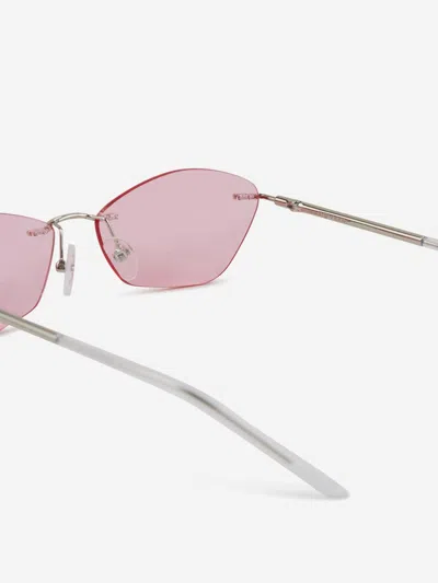 Alexander Mcqueen Eyewear T-bar Slim Sunglasses In Gold