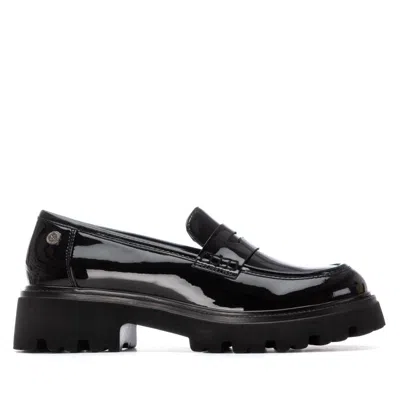 Xti Women's Patent Leather Casual Moccasins By  In Black