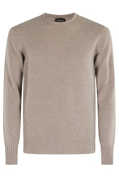 Drumohr G Collo Cashmere Coccola Soft Doppio Filo Tubolare In Gray