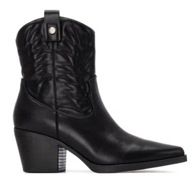 Xti Women's Embroidered Italian Western Booties By  In Black
