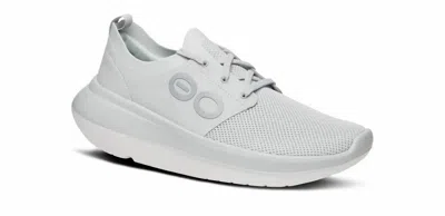 Oofos Men's Oomy Stride Glacier Shoes In White