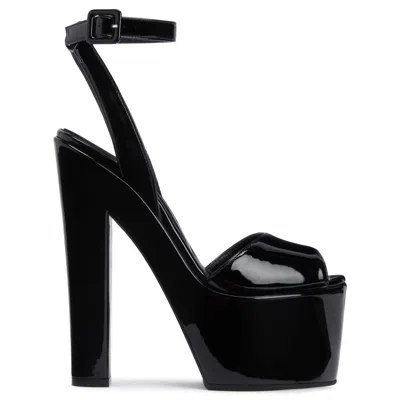 Giuseppe Zanotti 170mm Tarifa Platform Sandals In Black