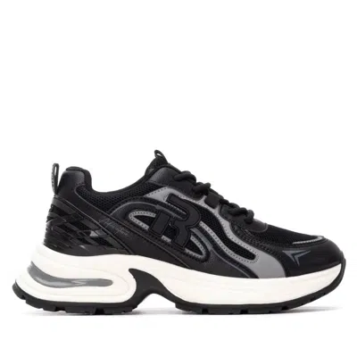 Xti Women's Lace-up Casual Sneakers Refresh Collection By  In Black