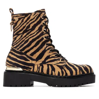 Xti Women's Combat Booties By  In Animal Print