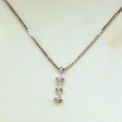 Tasaki K18 White Gold Diamond Necklace In White
