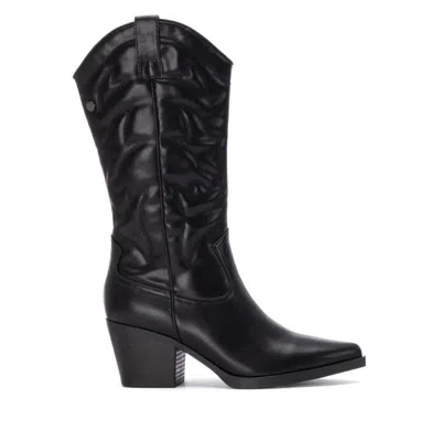 Xti Women's Embroidered Italian Western Boots By  In Black