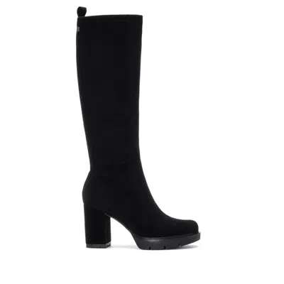 Xti Women's Suede Heeled Dress Boots By  In Black