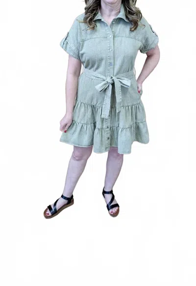 She + Sky Tackett Dress In Olive In Green