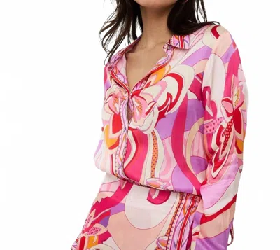 Esqualo Wide Disco Hit Blouse In Multi In Multi