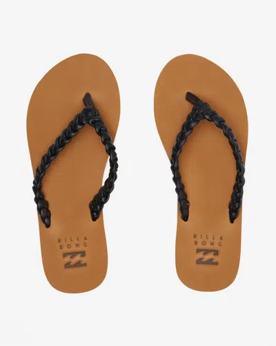 Billabong Women's Onshore Flip Flops In Black In Black