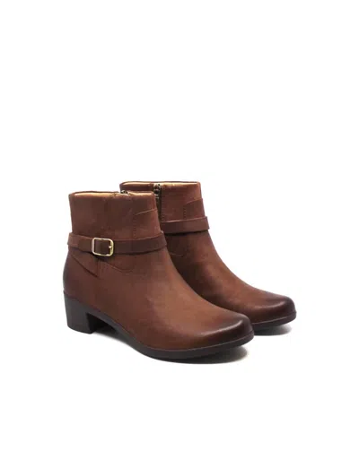 Dansko Women Cagney Booties In Brown In Animal Print