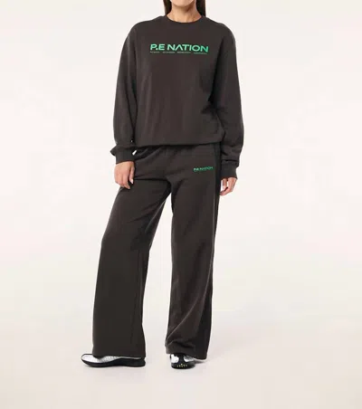 P.e Nation Flashback Trackpant In Caviar In Black