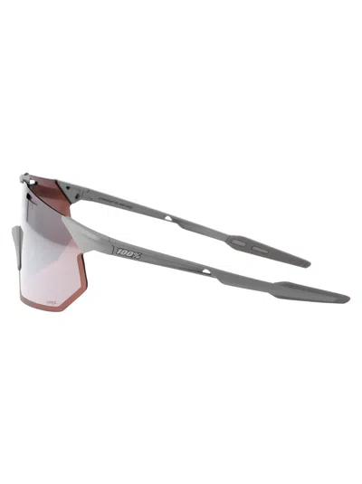 100% Matte Stone Grey - Hiper Crimson Silver Mirror Lens Acetate Sunglasses In Brown