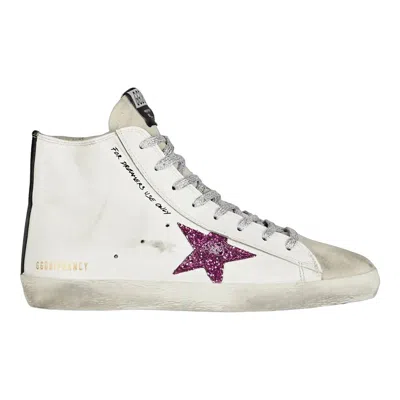 Golden Goose Star Patch Leather High-top Sneakers In Multi