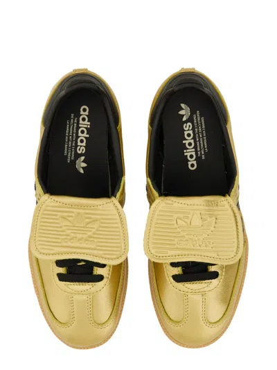 Adidas Originals Samba Long Tongue Womans Shoe In Gold