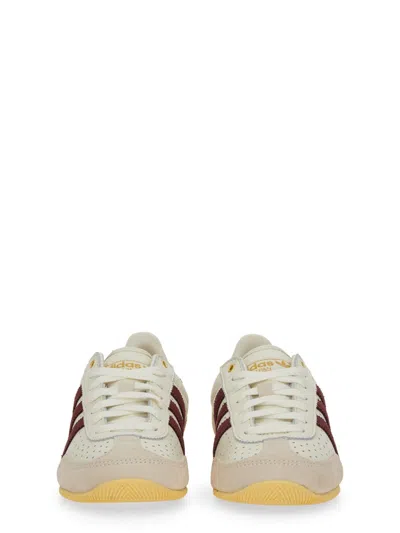 Adidas Originals Rubber Sole Perforated Design Sneakers In Neutral