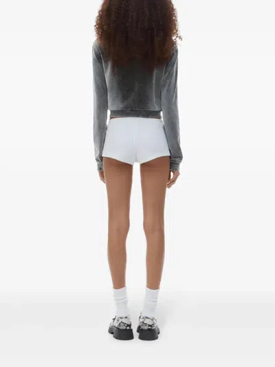 Alexander Wang Washed Feather Cotton Coats In Gray