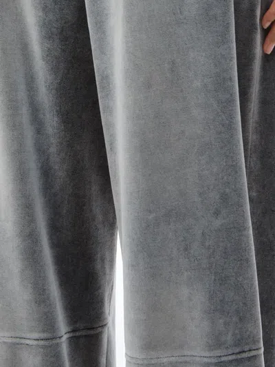 Alexander Wang Embossed-logo Track Pants Washed Feather In Gray