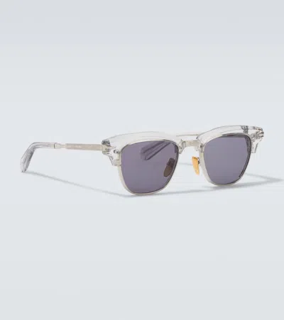 Jacques Marie Mage Sartre Square Sunglasses In Blue
