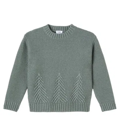 Il Gufo Embroidered Sweater In Green