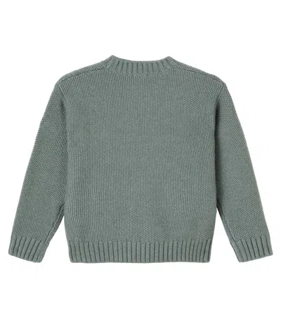 Il Gufo Embroidered Sweater In Green