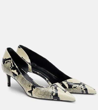 Khaite Jett Snake-effect Leather Pumps In Multi