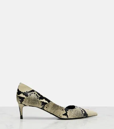 Khaite Jett Snake-effect Leather Pumps In Multi