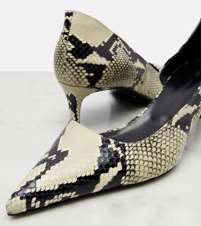 Khaite Jett Snake-effect Leather Pumps In Multi