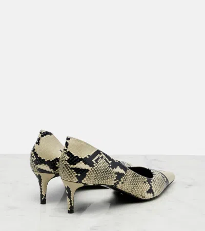 Khaite Jett Snake-effect Leather Pumps In Multi