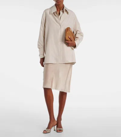 Jimmy Choo Skye 70 Embellished Mesh Mules In Gold